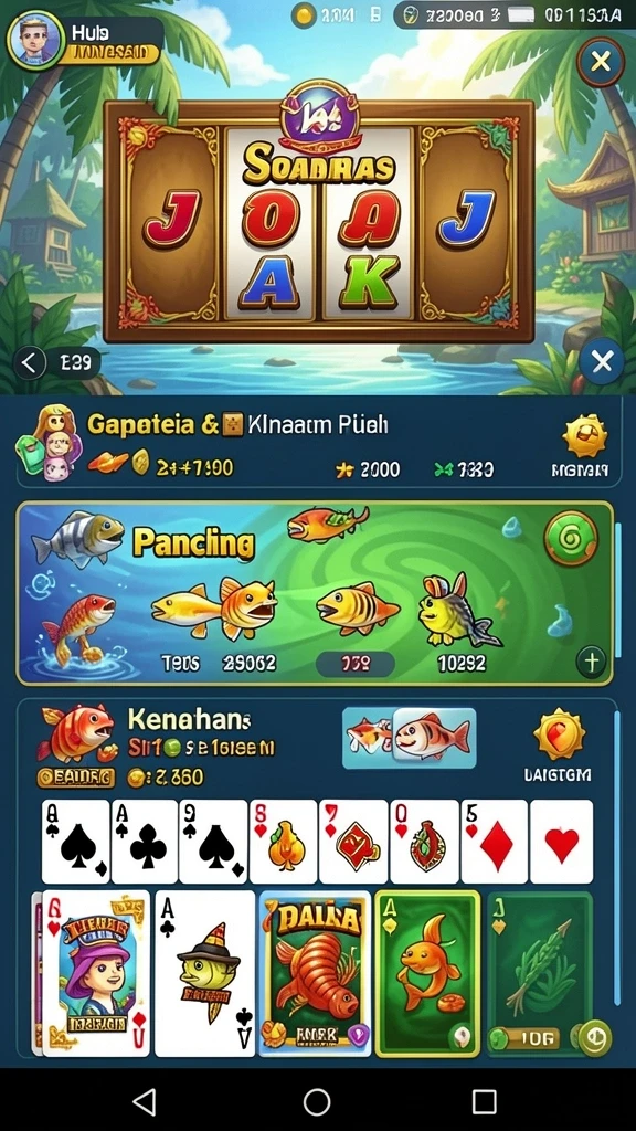 rajacorc - Tangkapan layar menampilkan berbagai pilihan karakter yang menarik.