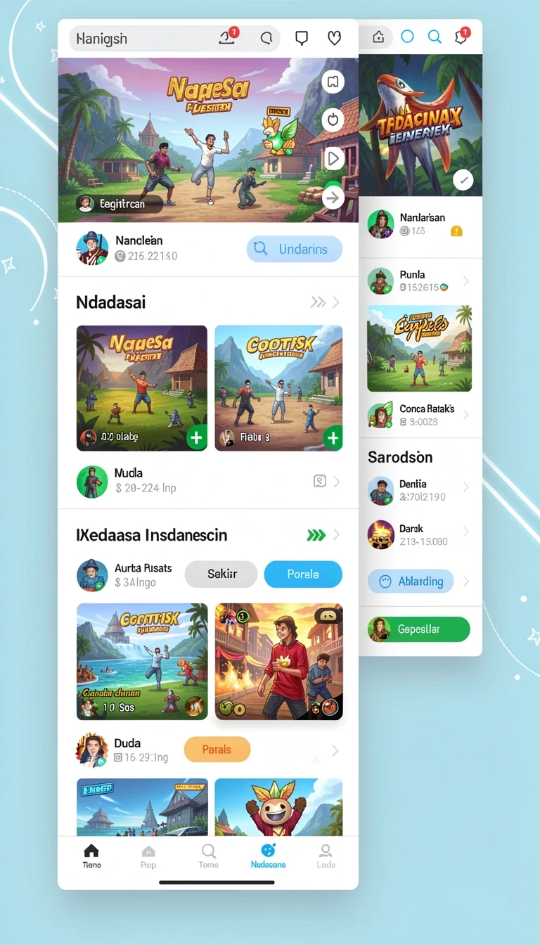 rp6677 - Screenshot tampilan karakter dalam game RP6677.